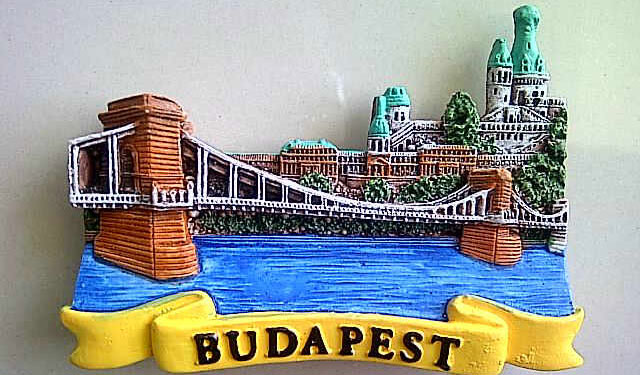Magnet,Tempelan kulkas Budapest Bridge