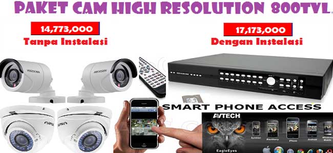 Toko Kamera CCTV, Tawarkan Paket Kamera 4 Chanel, 8 Channel dan 16 Channel